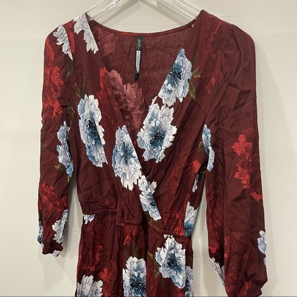 Anthropologie Plenty by Tracy Reese Aleah Floral Print Red Wrap Dress Small - Picture 5 of 9